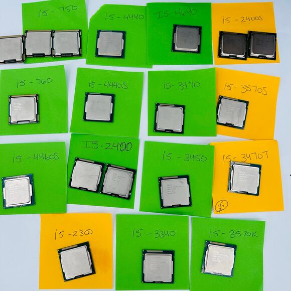 19 Mixed Lot of Intel Core i5 Processors 2400 750 3340 3470 4460 4570 4690 - Picture 1 of 12